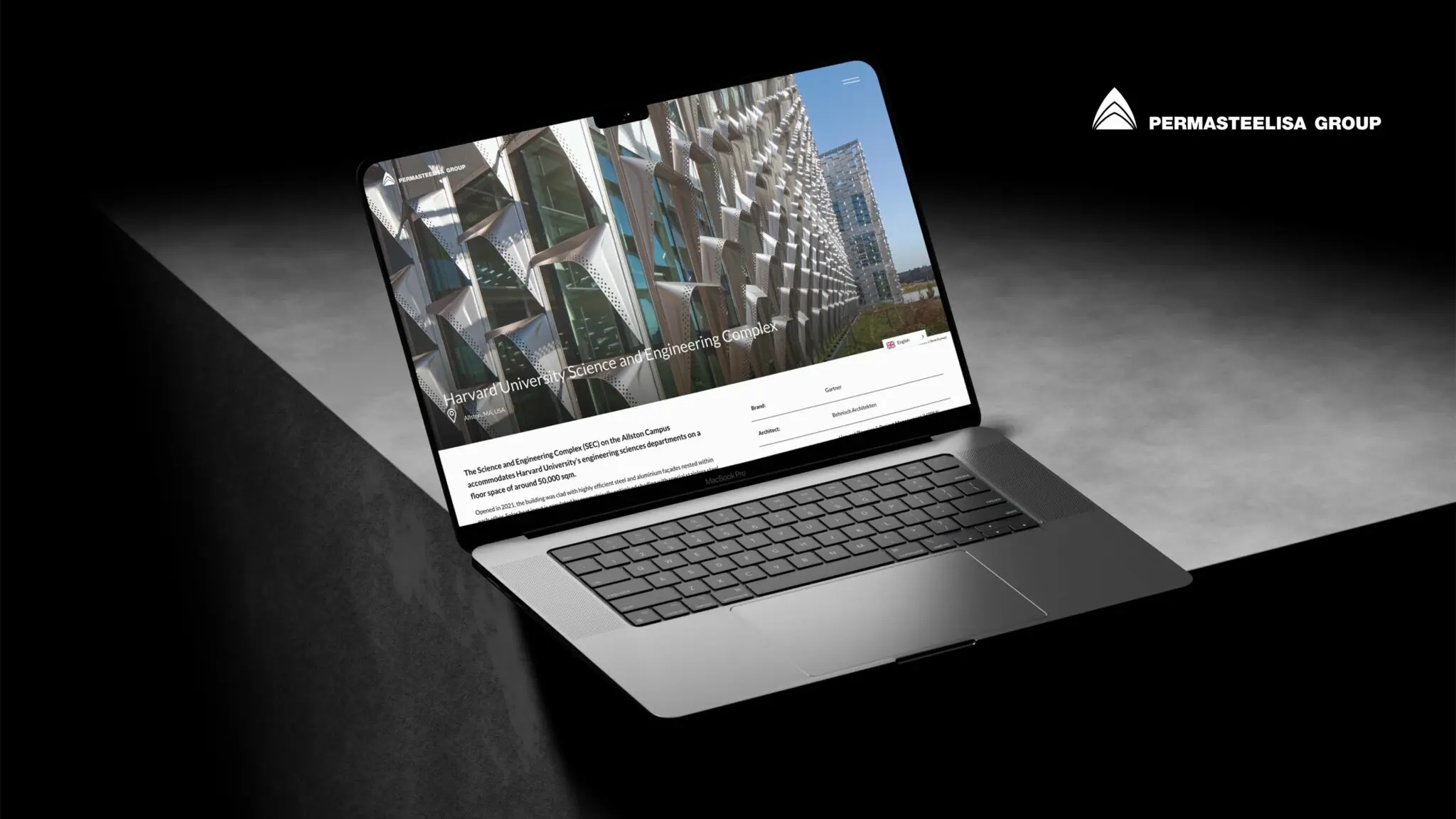Permasteelisa Group Website Design