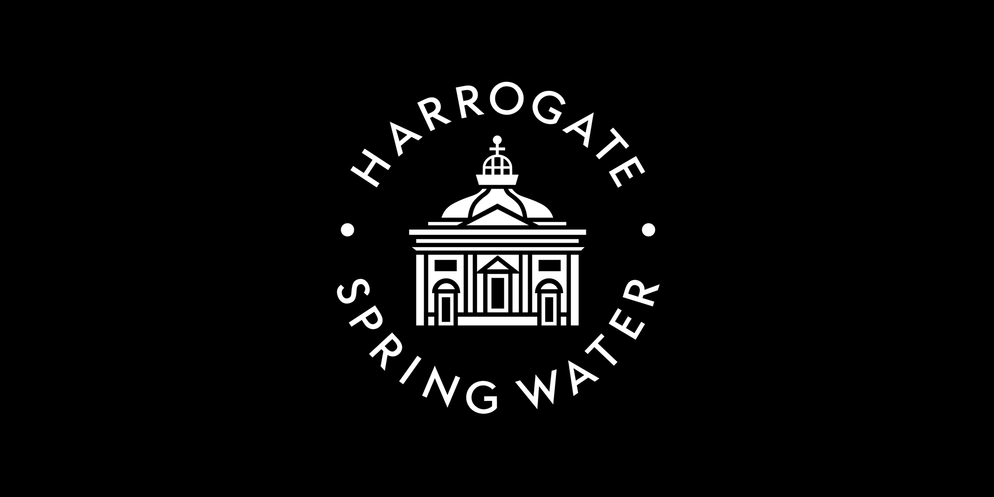 Harrogate Spring Water branding and logo design by bluestone98