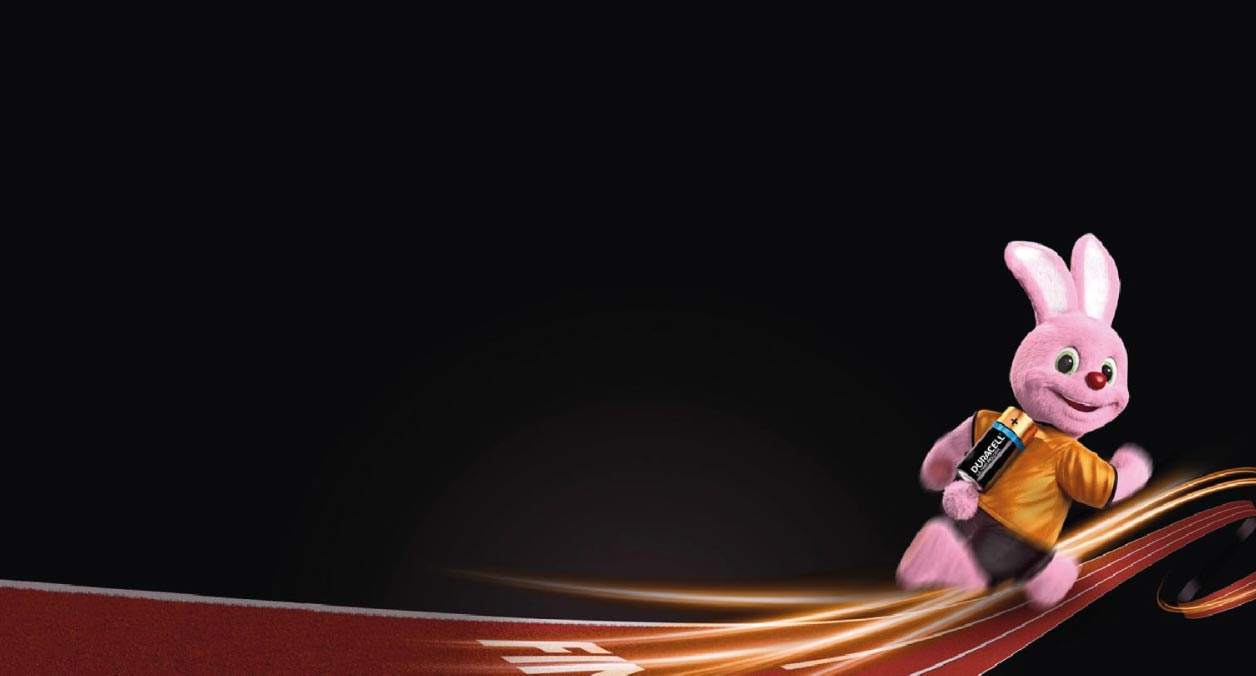 Duracell bunny running web banner energy sector