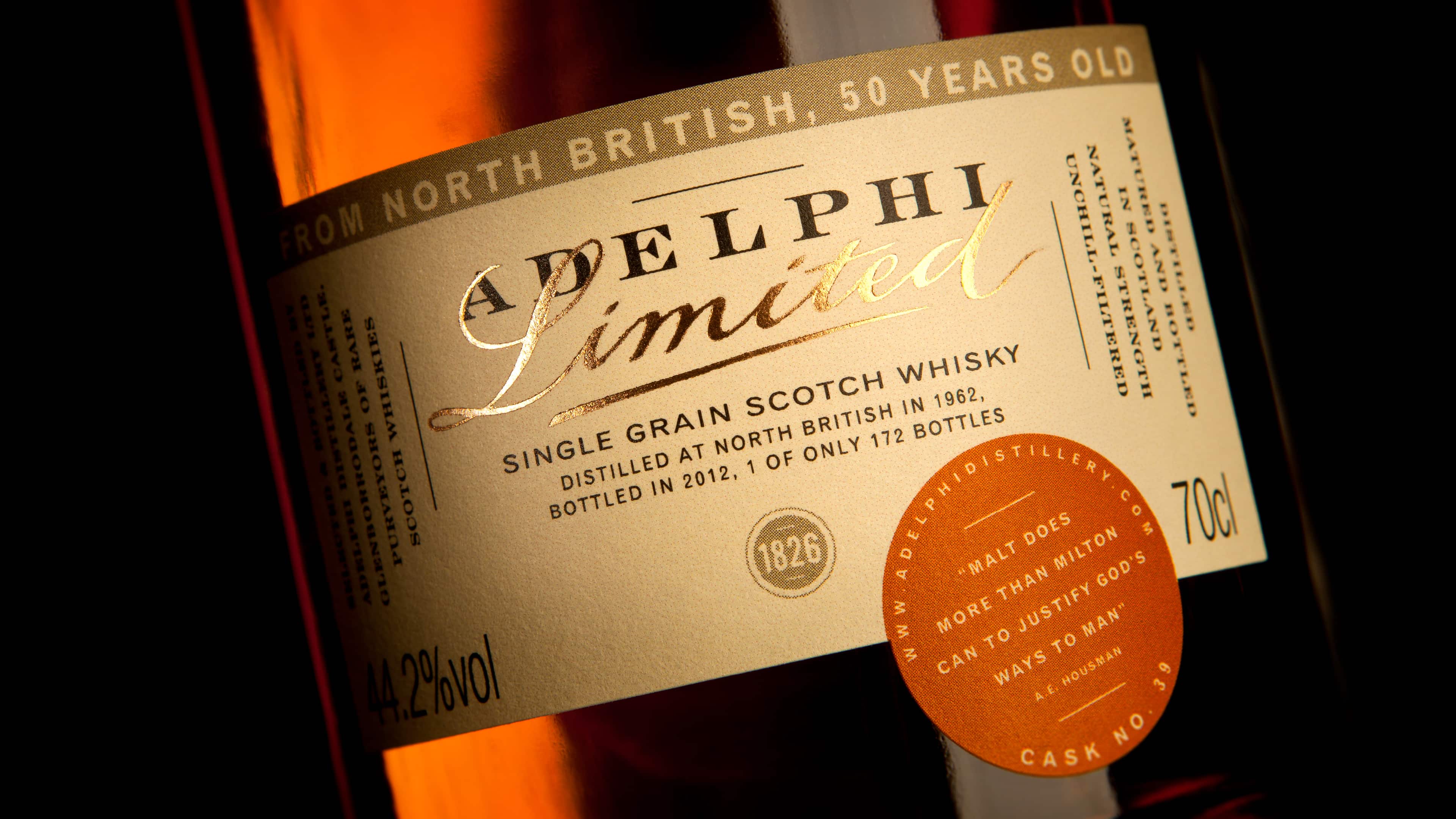 Adelphi Selection bottle label by Bluestone98, Digital Marketing Agency Edinburgh