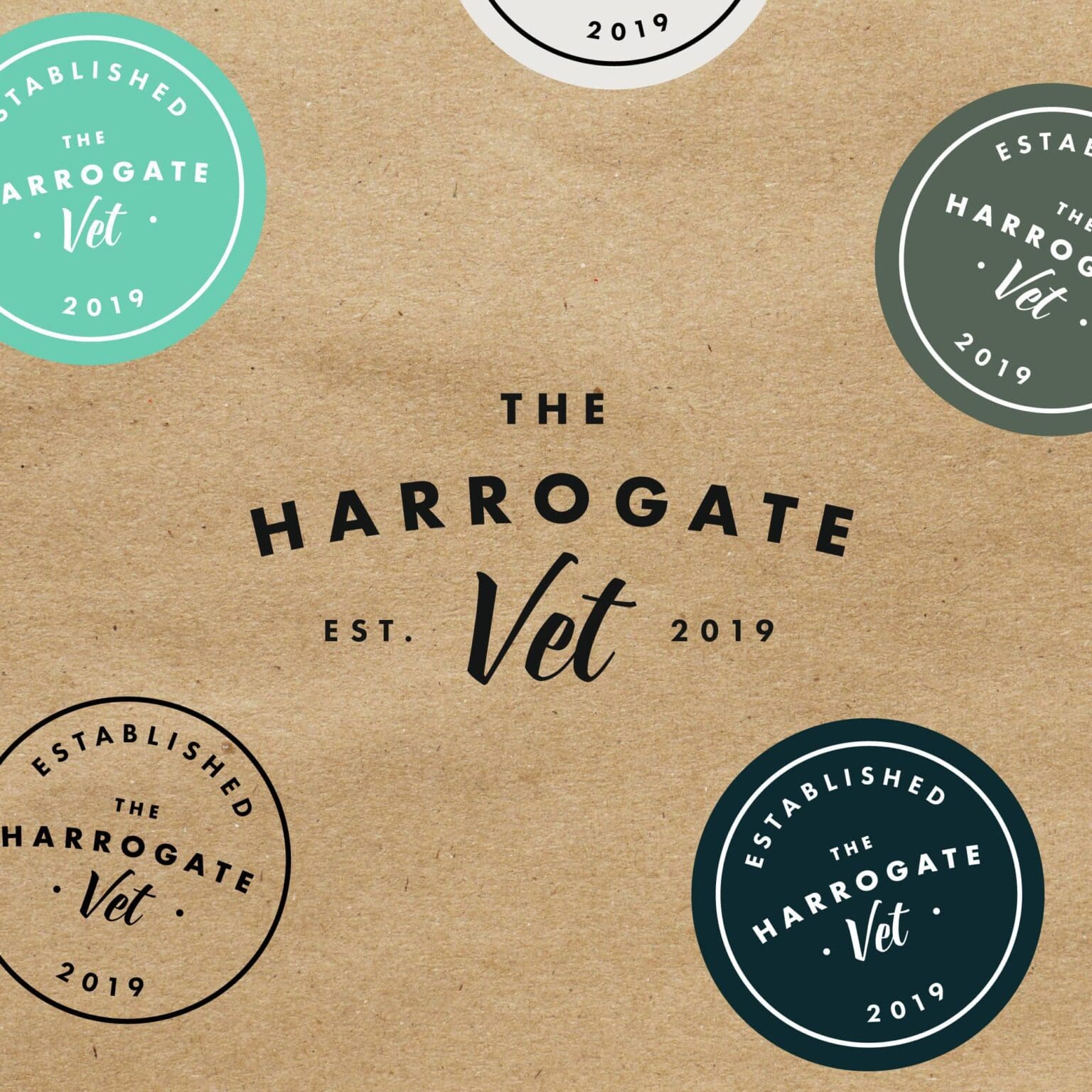 The Harrogate Vet branding by Bluestone98