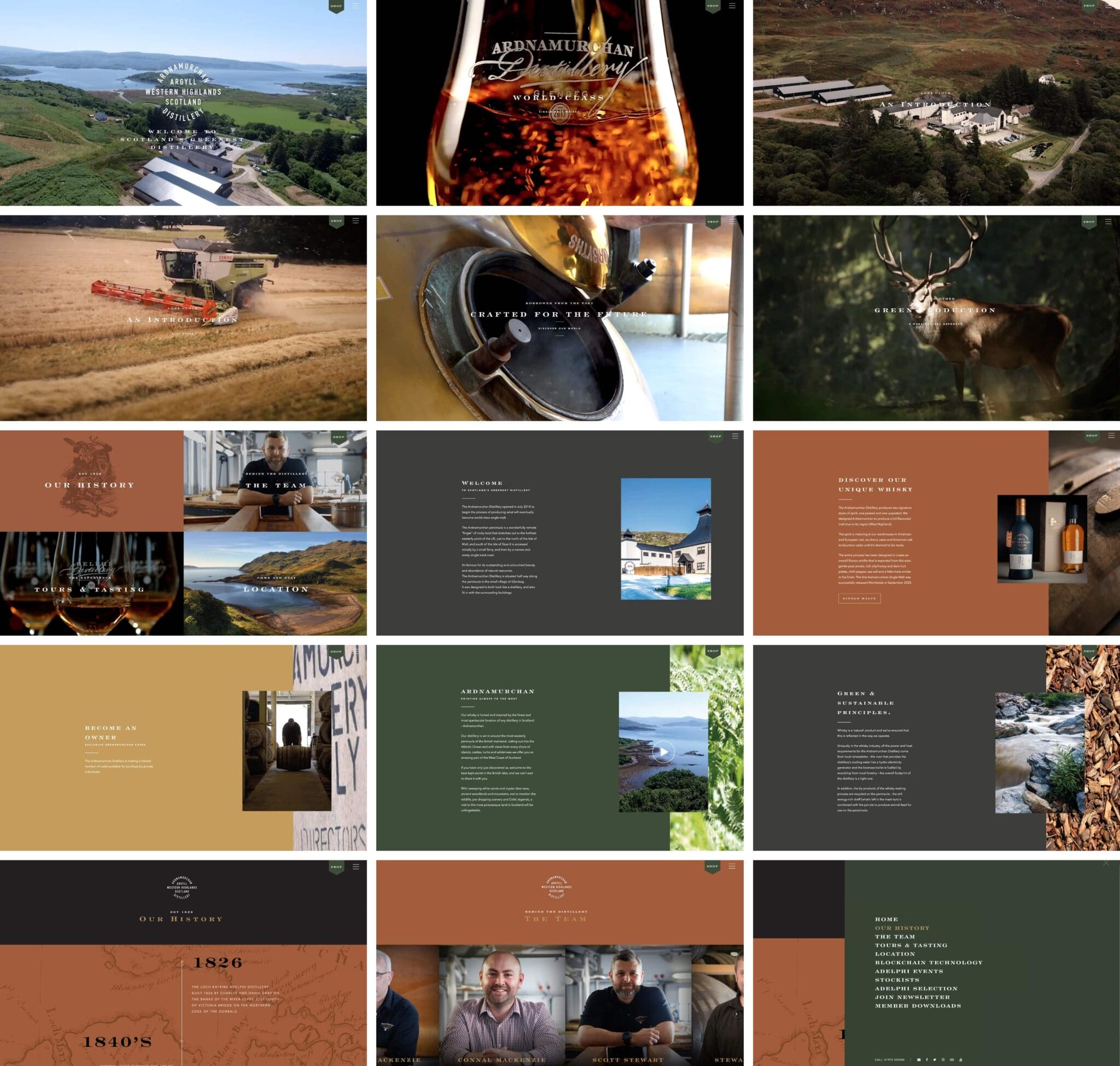 Ardnamurchan Distillery website design by Bluestone98 the UK's leading digital agency Harrogate