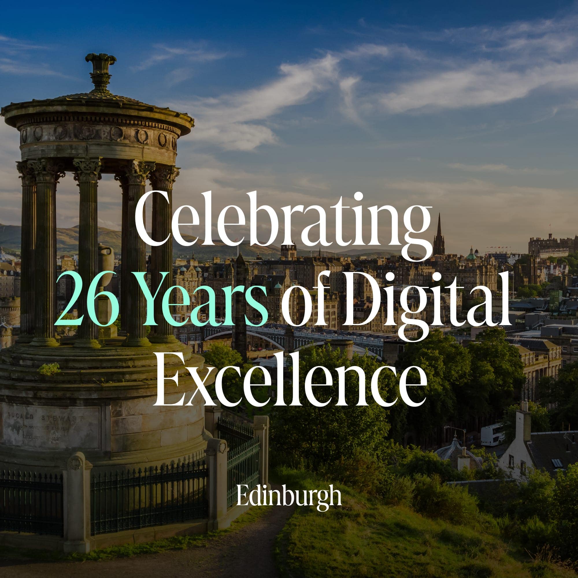 Web Design Edinburgh – Bluestone98 are Celebrating 26 years of Digital Excellence