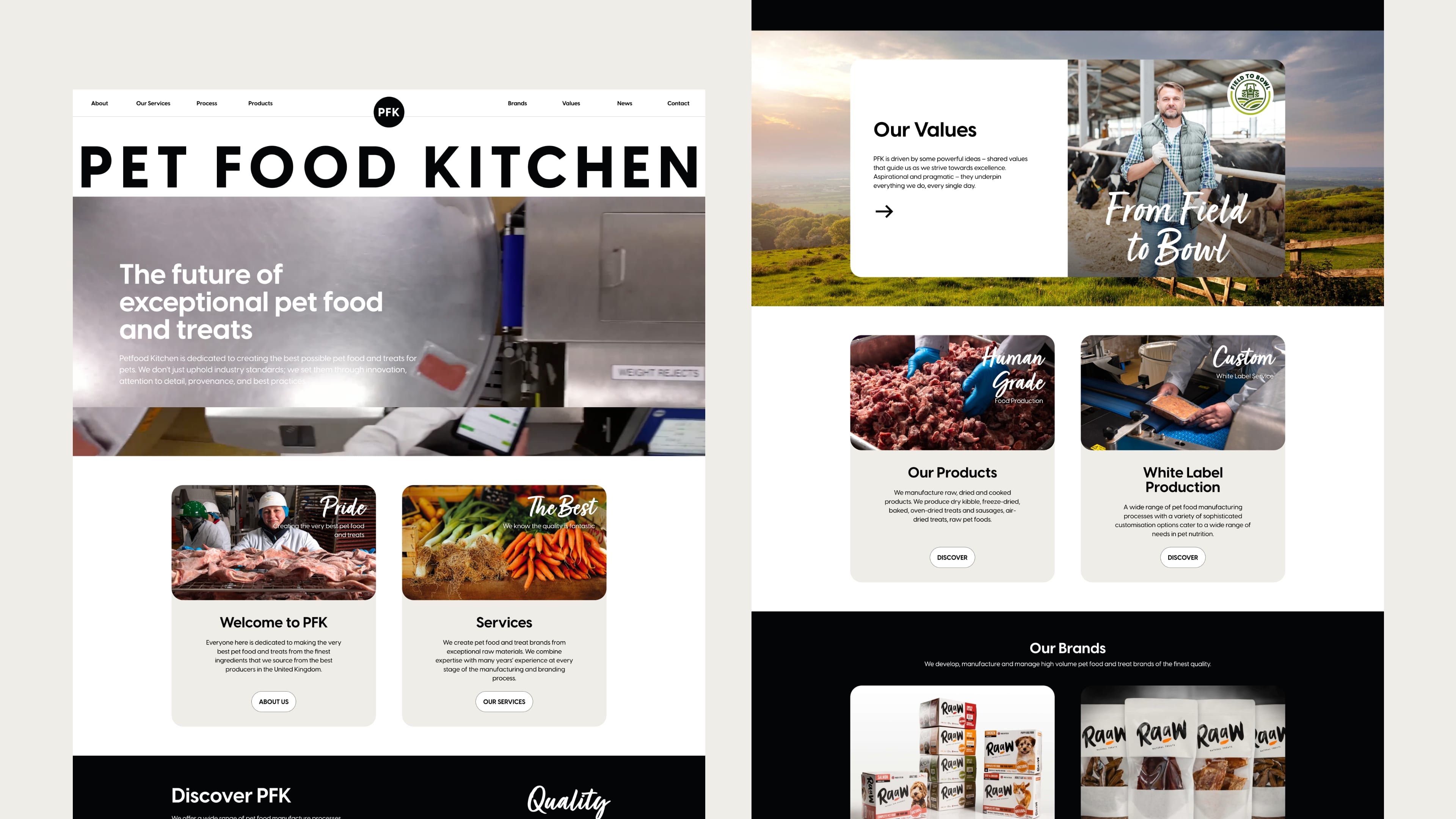 Pet Food Kitchen Website Design and Build by Bluestone98, Ui Design Principles